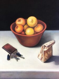 A bowl of fruit by Anna Stone - Soft powder pastel on Canson paper